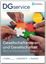 Titelseite DGservice für Gesellschafterinnen und Gesellschafter_Foto dotshock_Quelle Shutterstock_Montage ÖGK