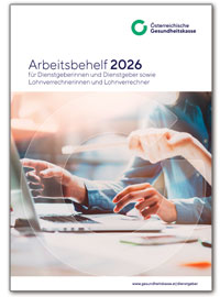 Mehr Informationen zum Thema: Arbeitsbehelf für die Beitragsabrechnung 2026