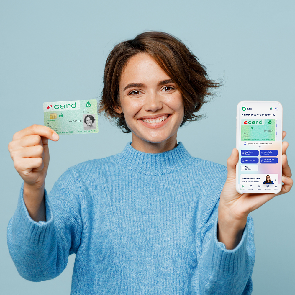 Mehr Informationen zum Thema: Digitale e-card in der Meine ÖGK-App